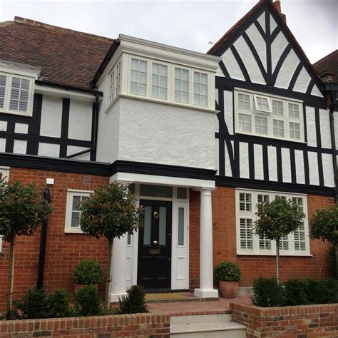 mock tudor house fronts.